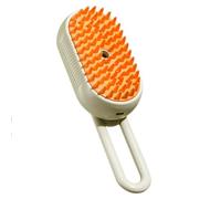 AMSLSIU Cepillo ABS 3 en 1 para perros, limpieza saludable con vapor, peine avanzado para la eliminación del pelo de gatos, Marrón
