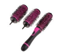 AMSLSIU Cepillo de pelo desmontable para peinado térmico con mayor elasticidad y secado más rápido. Fabricado con nailon elástico resistente a altas temperaturas y tubo de aluminio con