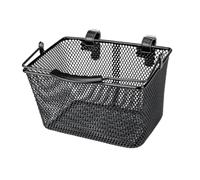 AMSLSIU Cesta para bicicletas para niños, cesta para guardar bicicletas para niñas y niños con hebilla de cuero y construcción de metal para una fácil instalación,