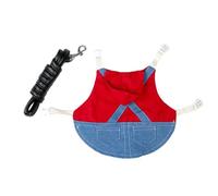 AMSLSIU Chaleco de Conejo con asa Suave, arnés, Chaqueta acogedora, Ropa para Animales pequeños, Paseos y Eventos al Aire Libre, Collares, Conjunto de Conejos, Disfraces para pasear Gatitos y Cerdos,