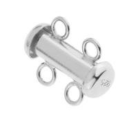 AMSLSIU Cierres de tubo deslizante, cierres de bloqueo, de múltiples hilos, hallazgos de joyería de plata de ley 925 de excelente elaboración para