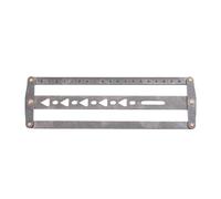 AMSLSIU Cinceles de perforación portátiles, herramienta para bordes de cuero, regla ajustable de 18-48 mm, práctica para artesanos, fácil de transportar,