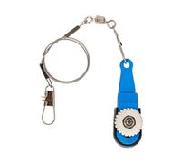 AMSLSIU Clip Ajustable Tensión Snap para Blanco Azul Durable Clips estabilizadores Pesca Trolling Línea Herramientas Universal Offshore Tackle, S con Alambre de Acero