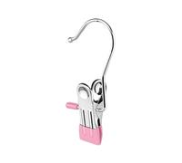 AMSLSIU Clip de secado de ropa acero inoxidable con gancho fuerza sujeción fuerte solución ahorro espacio versátil tanto para mojado para seco , rosa europeo