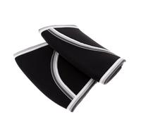 AMSLSIU Codera Transpirable de Neopreno de 5 mm para compresión y Alivio Muscular, Ideal para Levantamiento Pesas, Tenis, Golf, Entrenamiento Funcional y Cross Training, Negro, XL