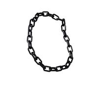 AMSLSIU Collar de acrílico para mujer, colgante de cuello repuesto galvanizado que no se desvanece, gargantilla elegante para chicas y señoras, adorno para barra, Negro
