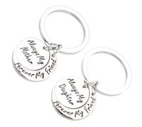 AMSLSIU Collares con colgante de para madre e hija, símbolo de amor, regalo encantador para madre e hija, collar trasero amor a la, 2 uds.