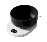 AMSLSIU Comedero calefactable para Gatos pequeños con Temperatura Constante. Tamaño Compacto y Alto Rendimiento. Fácil de cuidar. Alimentador con Temperatura Ajustable. Recargable por USB.