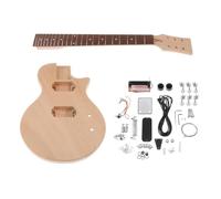 AMSLSIU Construye una increíble Guitarra eléctrica con un Kit de Bricolaje sin terminar. Cuerpo de Caoba con diapasón de Palisandro. Accesorios para Bajos.