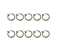 AMSLSIU Convertidor de 10 pares de cables para oreja con bucle ajustable, múltiples accesorios para pendientes con Clip, adaptador pendientes invisibles sin dolor, Sin colgar negro, 11MM