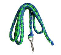 AMSLSIU Correa Trenzada Premium para Caballos, Resistente y con mosquetón Duradero, Ideal para Entrenar y guiar al Ganado, Que no se Cae fácilmente. La Cuerda es fácil de, Verde y Azul, 2.5 m