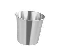 AMSLSIU Cubitera de acero inoxidable portátil para enfriar vino y bebidas, ideal para fiestas. Mantiene el hielo fresco durante horas. También sirve, Plata, 1.1 L
