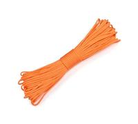 AMSLSIU Cuerda de escalada, 9 hebras, cuerda de paracaídas para exteriores, tracción Paracord portátil, accesorio cordón para Collar mascota, Naranja