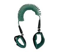 AMSLSIU Cuerda de tracción de seguridad para bebés, resistente al desgaste y antibobinado en caso emergencias, cinturón prevención pérdidas para niños PU, 360 grados negro, 2 metros