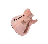 AMSLSIU Cuerpo de guitarra eléctrica de barril sin terminar que proporciona un lienzo en Para blanco para una guitarra personalizada, ya sea para ensamblar desde cero o reemplazar piezas DIY. Cuerpo