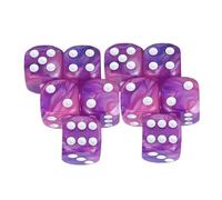 AMSLSIU Dados acrílicos de Alto Rendimiento para Juegos de, Accesorios para Juegos, Juego Dados D6, D8, D10 y D4, Noches Juego, Regalos Fiesta para rol, Juguetes Multiusos, Estilo B