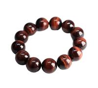 AMSLSIU de ojo de tigre cómodo con cuentas piedra natural Regalo cuentas oración única fácil usar, Ojo tigre rojo16MM