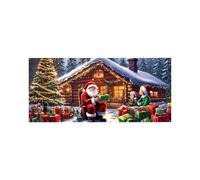 AMSLSIU Decoración navideña Vibrante para Puerta de Garaje Que CREA un Festivo mágico Que hará la Nochebuena Sea inolvidable. Hermoso Fondo CREA un, S006