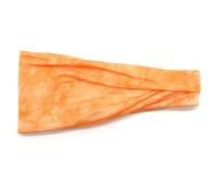 AMSLSIU Deportes de moda Diadema Tie Dye Yoga Lazos para el cabello Bandas para el sudor Accesorios para peinado del cabello multicolor Regalos de kárate para tenis Baloncesto, Naranja