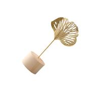 AMSLSIU Destacando la decoración de hojas de Gingko, añade sentido del arte a la vida, textura exquisita Metal, hierro y Para madera seleccionados hechos a mano, cuatro