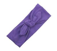 AMSLSIU Diadema Lazo sólido Nudo Suavidad flexible Envoltura Adornos Diademas elásticas Accesorios para el cabello Sombreros Deportes Yoga, Violeta