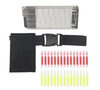 AMSLSIU Dispensador de luz de señalización compacta y Mini con iluminación de Emergencia Accesorios Luminiscencia química Conveniente Aplicación versátil, Negro, 20x2x15cm