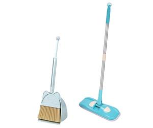 AMSLSIU El Juego de recogedor para niños a los niños a participar en Actividades de Juego Roles Limpieza Mientras desarrollan la Responsabilidad y la Limpieza. para, Azul