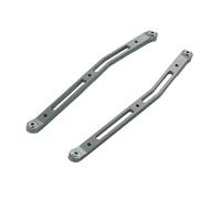 AMSLSIU Enlaces de Enlace del chasis Trasero de aleación, 2 uds., para 1/10 Rock Racer 90026, Piezas mejoradas Hop-ups Desert Buggy AX31007, Plata