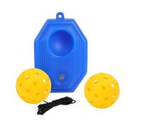 AMSLSIU Entrenador de Pickleball: Mejora la Velocidad del Jugador entrenando en Solitario con una Pelota de Cuerda elástica, Amarillo, 21x14x6cm