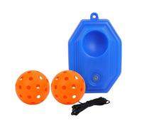 AMSLSIU Entrenador de Pickleball: Mejora la Velocidad del Jugador entrenando en Solitario con una Pelota de Cuerda elástica, Naranja, 21x14x6cm