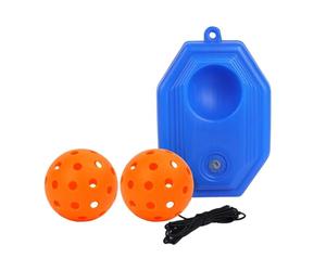 AMSLSIU Entrenador de Pickleball: Mejora la Velocidad del Jugador entrenando en Solitario con una Pelota de Cuerda elástica, Naranja, 21x14x6cm