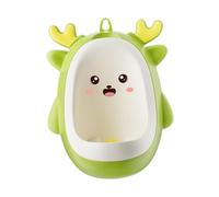 AMSLSIU Entrenador de urinario para niños, ligero y divertido, con forma de rana, fomenta hábitos de baño positivos, fácil de limpiar, opción de montaje, verde, 29.8 x 23.8 x 14. cm