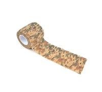 AMSLSIU Envuelve Las Cintas para Caza Camuflaje Stealthes Cinta Multifuncional Reutilizable Pegamento Rollo Autoadhesivo Vendaje Protector Deporte , Arena de Camuflaje