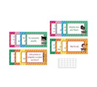 AMSLSIU Gráfico Educativo Vibrante con Carteles de español para el Aprendizaje temprano Que transforman Las aulas en entornos de Aprendizaje. Gráfico