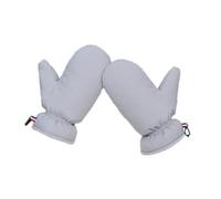 AMSLSIU Guantes de Invierno para Mujer, Resistentes al Viento y con Aislamiento para Ciclismo y Actividades al Aire Libre, Muy Suaves y sin olores extraños, Gris, 24.5 cm x 12 cm