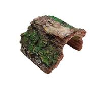AMSLSIU Hábitat de Cueva para Tomar el Sol y escondite de Reptiles Creando un Tropical Dentro Cualquier Acuario para Reptiles No es una Hermosa adición al, Verde, Estilo A