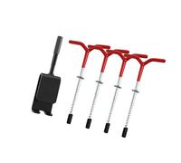 AMSLSIU Herramienta de Anclaje para Refugio de Pesca en Hielo, Clavos metálicos para Carpas Pesca en Hielo, Kit para una fijación rápida al Suelo Durante Actividades al
