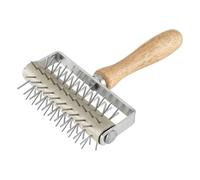 AMSLSIU Herramienta para hacer pan con rodillo de pizza artesanal que permite obtener una textura deliciosa con púas. Cortador de rodillos para cualquier