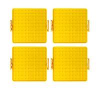 AMSLSIU Herramientas educativas con Materiales Seguros para la educación y el Aprendizaje tempranos Que ayudan a los niños a desarrollar Buenos hábitos, Amarillo