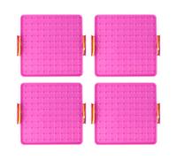 AMSLSIU Herramientas educativas con Materiales Seguros para la educación y el Aprendizaje tempranos Que ayudan a los niños a desarrollar Buenos hábitos, Rosa