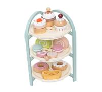 AMSLSIU Inspira la Creatividad con Este Juego de Pastel de Postre para Madera, Juguetes para niños, un Atractivo Juego té y un Divertido té Interactivo para niñas pequeñas.