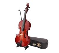 AMSLSIU Instrumento Musical en Miniatura, Modelo de violín, pequeña de violín, Regalo Ideal para Amantes de la música, Adornos Decorativos de Mini, Regalos de decoración, Marrón, 7 centímetros