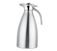 AMSLSIU Jarra térmica de acero inoxidable resistente que mantiene la temperatura a diario. La cafetera mantiene bien la temperatura, ya sea que desee un, Plata, 1.5 litros