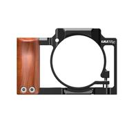 AMSLSIU Jaula de cámara digital de aleación Mango de Para madera Soporte de zapata fría extraíble de mano Empuñadura de volgging para hacer videos