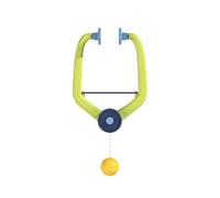 AMSLSIU Juego de autoentrenamiento de Tenis, Entrenador Pong Colgante, 2 Raquetas, Ayuda didáctica interacción en el hogar, Juguete Combate Doble para