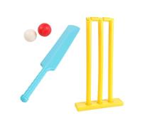 AMSLSIU Juego de Bates y Pelotas de críquet para niños, Juguete Interactivo para Deportes al Aire Libre y diversión Familiar en el Patio. El Juego críquet para niños es