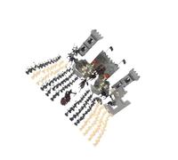 AMSLSIU Juego de construcción DIY: Soldados de caballería Que inspiran un Juego Creativo y desarrollan la motricidad Fina y el Cerebro los niños. Figuras acción Soldados Juguete.