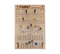 AMSLSIU Juego de Golf, Juego de Golf, Dados portátiles, diversión Que UNE a Todos con una jugabilidad y Estrategia emocionantes, Tablero Entrenamiento Pensamiento lógico Familiar