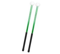 AMSLSIU Juego de mazos para timbales con cabeza de fieltro, ideal para músicos profesionales, rutina de práctica de baquetas para timbales, juego de mazos para batería, verde, 39.7 x 3.6 x 1.5 cm