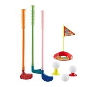 AMSLSIU Juego de minigolf con Palos y Pelotas para niños. Juego al Aire Libre para niños pequeños y Desarrollo de la coordinación Ojo-Mano. Golf para Juguetes Deportivos para Exteriores.
